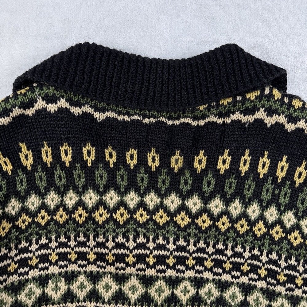 Rogaland Ullvarelag Stavanger Norway Handmade 100% Virgin Wool Cardigan Womans M - Picture 10 of 11